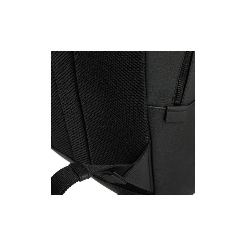 FERRAGAMO Cow Leather Backpack Regular Men's Black-4