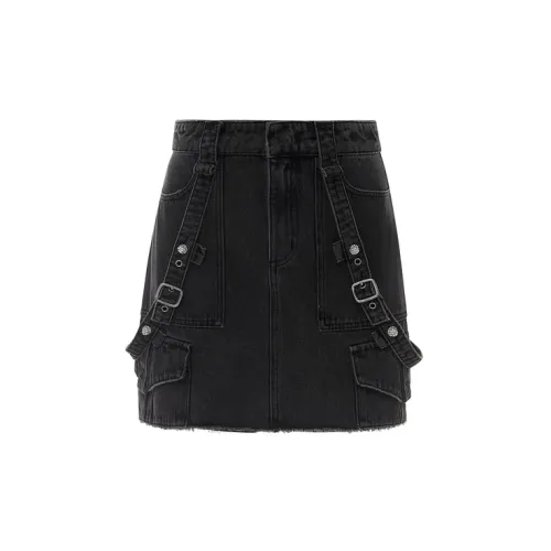 D'zzit Denim Short Skirts Women's Black