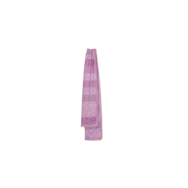 LOEWE Knit Scarves Women's Purple-1