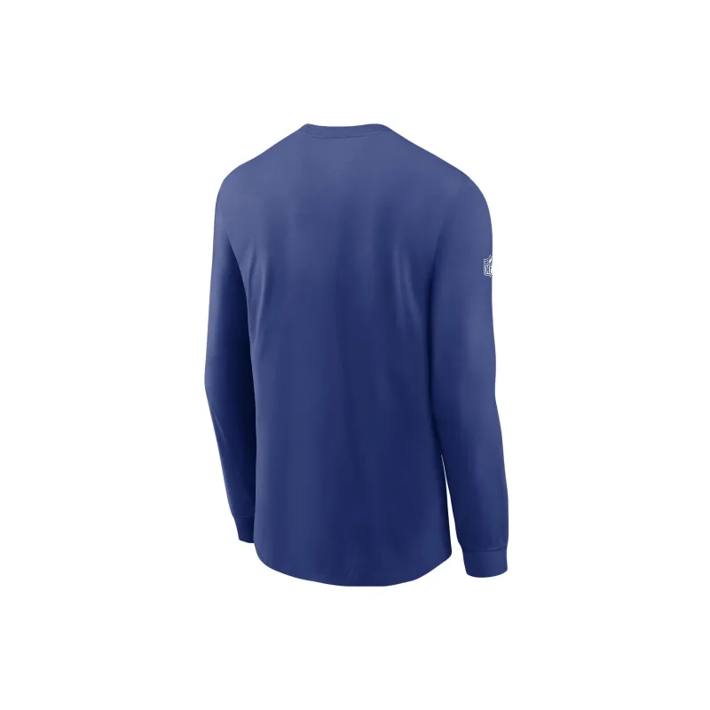 Nike New York Giants Sideline Team Issue Men's Nike Dri FIT Nfl Long Sleeve T Shirt-1
