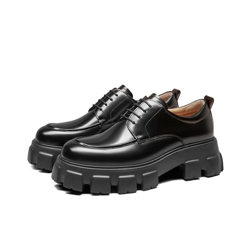 Beau Today Men's Casual Shoes Men Low Top Burgundy/Classic Black-2