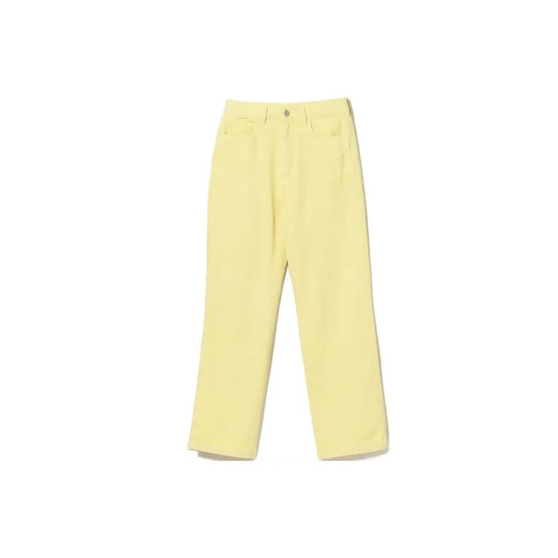 Beams Casual Pants Women's Yellow-1