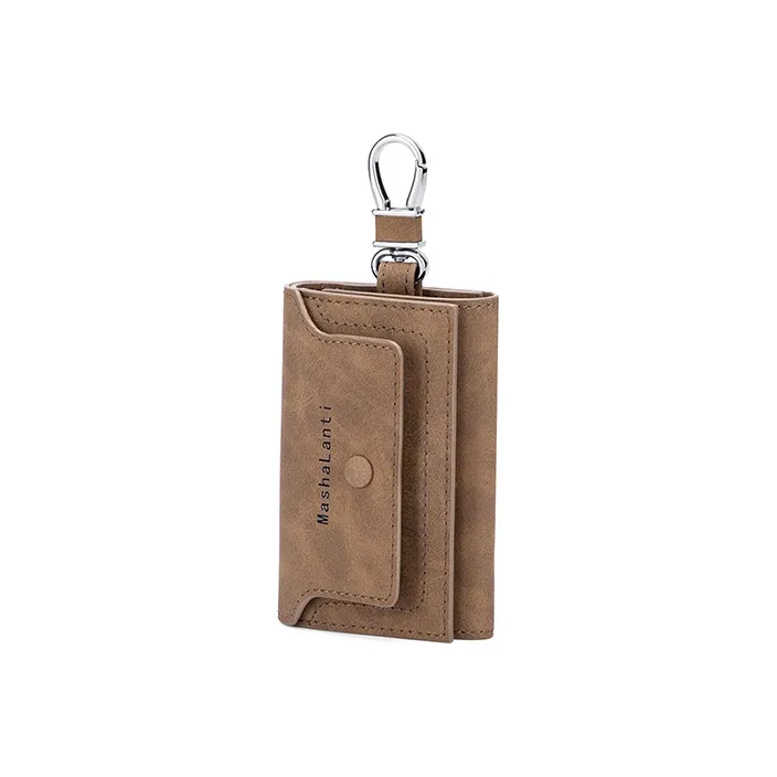 MashaLanti PU Bonded Polyurethane Wallet Storage Bag Card Holder Key Pouch Regular Men's-2