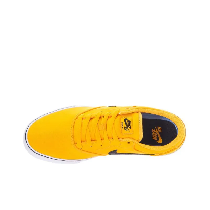 Nike SB Chron Slip-Resistant Coverage Low-Top Skateboard Shoes Men's Yellow-3