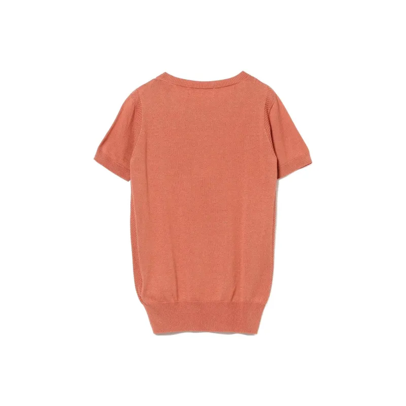 Beams Crop Tops Women's Orange-1
