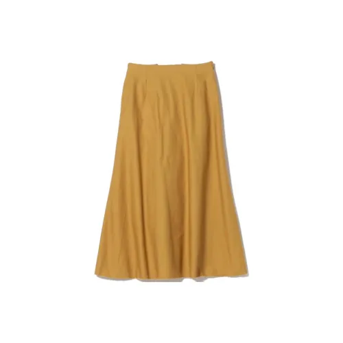 Beams Casual Long Skirts Women's Mustard