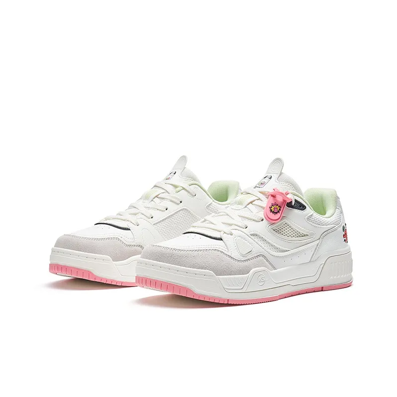 XTEP Reverse Low Top Skateboard Shoes Women's Sail White-2
