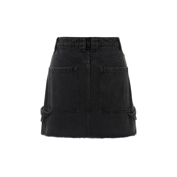 D'zzit Denim Short Skirts Women's Black-1