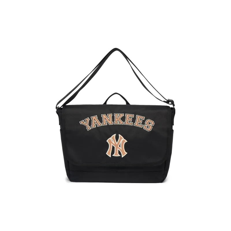 MLB Polyester Messenger Bag Shoulder Bag Crossbody Bag Men's Black-4