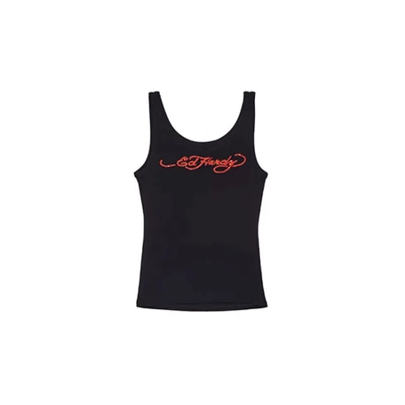 Ed Hardy Tank Tops Women's Black-1