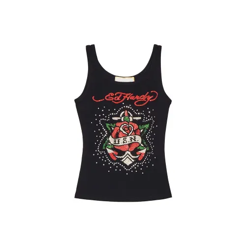 Ed Hardy Tank Tops Women's Black