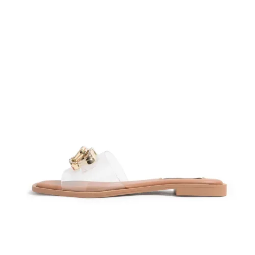 STEVE MADDEN Slide Slippers Women's Clear