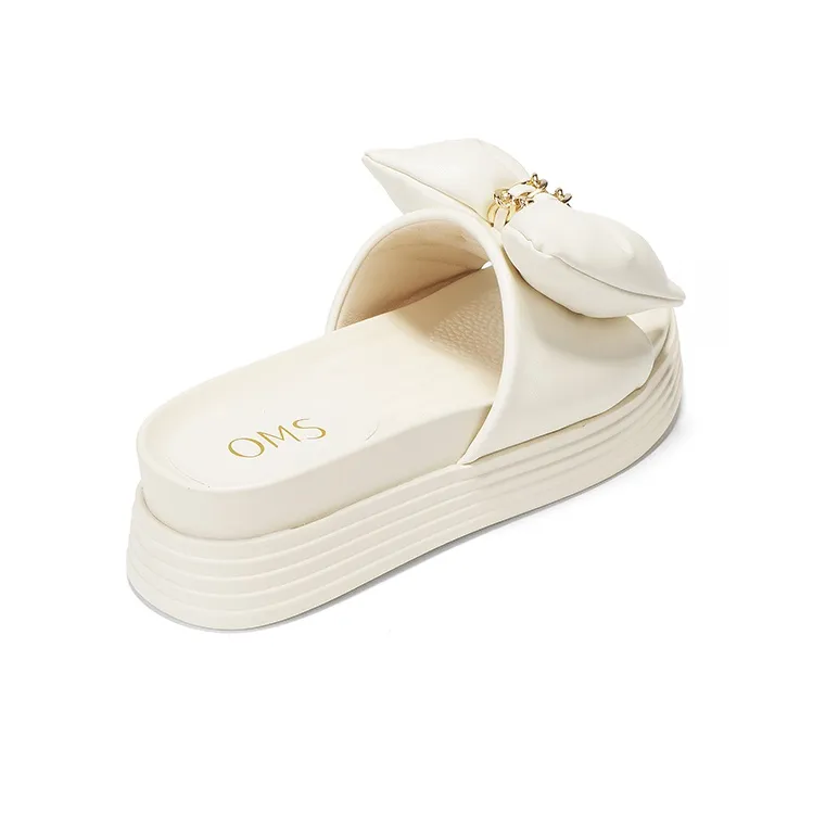 OMS Slide Slippers Women's Black/White-11
