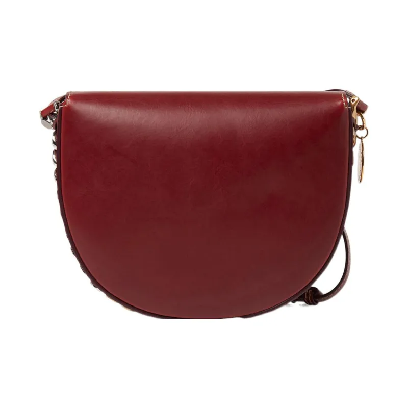 Stella McCartney Frayme Polyester Shoulder Bag Women's Deep Cherry Red-2