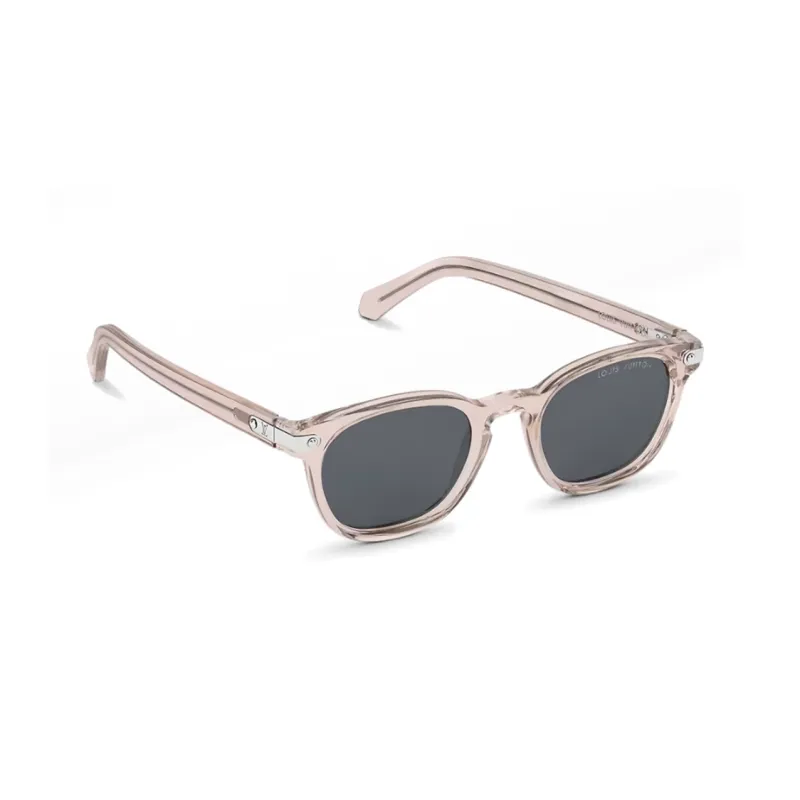 LOUIS VUITTON Signature Plate Frame Irregular Shape Sunglasses Men's Pink-1