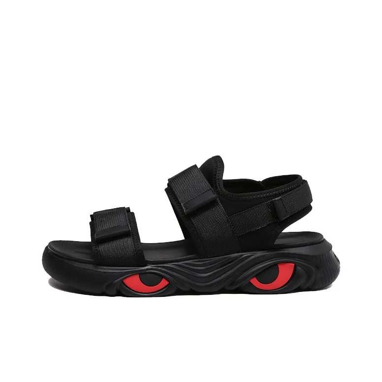 SANGUSANXIN Beach Sandals Men's Black-0