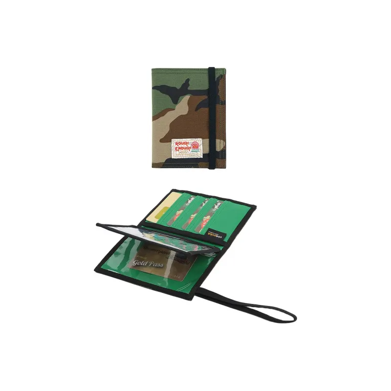 Rough Enough Nylon Fabric Card Holder Passport Holder Regular Unisex Camouflage-0