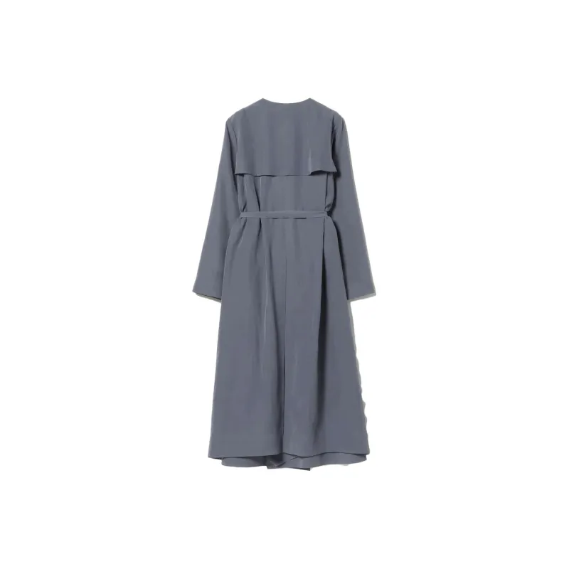 Beams Trench Coats Women's Marine Blue-1