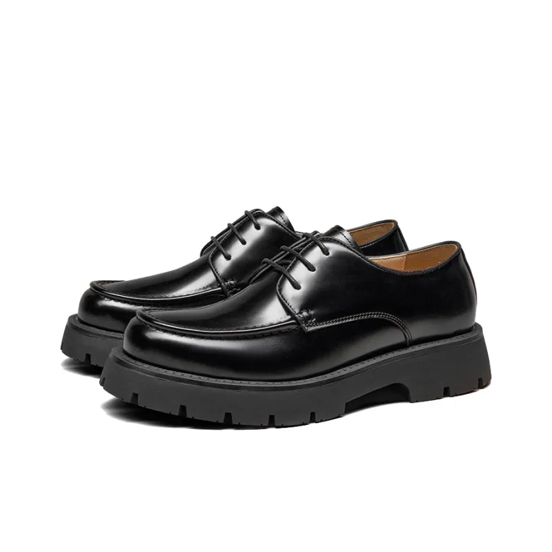Beau Today Men's Casual Shoes Men Low Top Classic Black-2