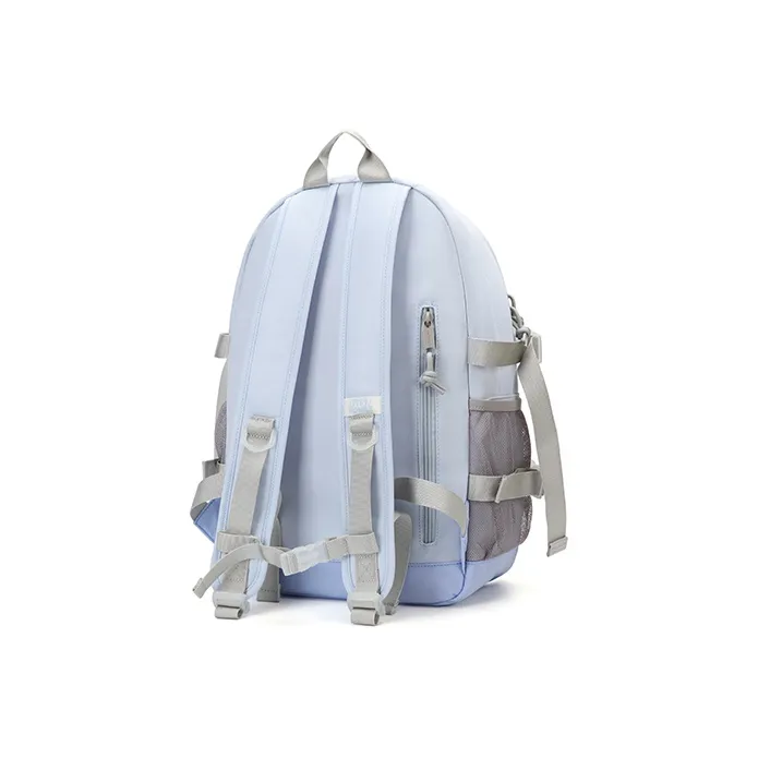 VANWALK Nylon Fabric Backpack Unisex White-5