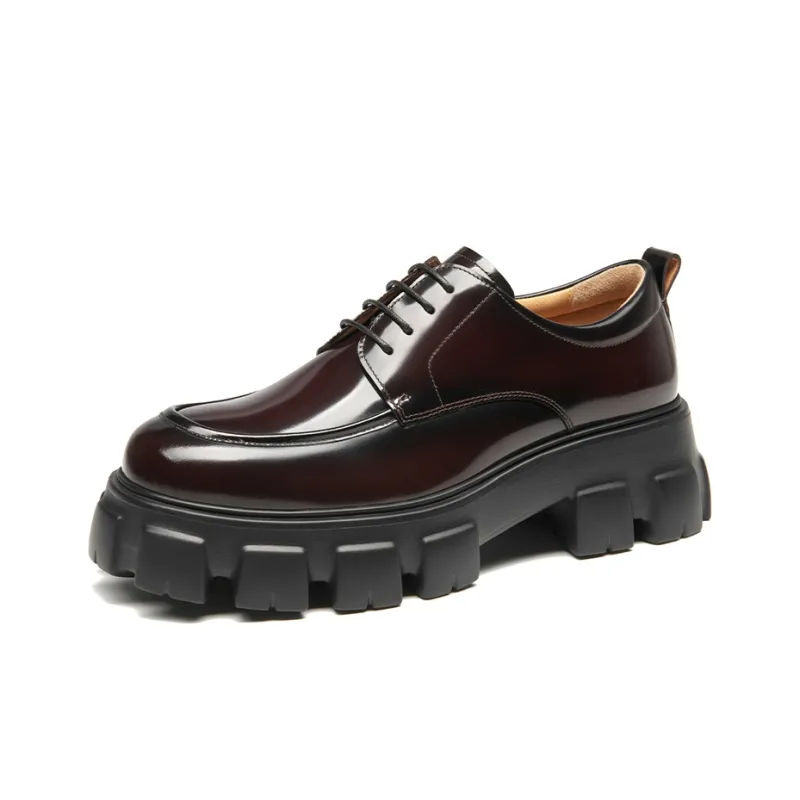Beau Today Men's Casual Shoes Men Low Top Burgundy/Classic Black-10