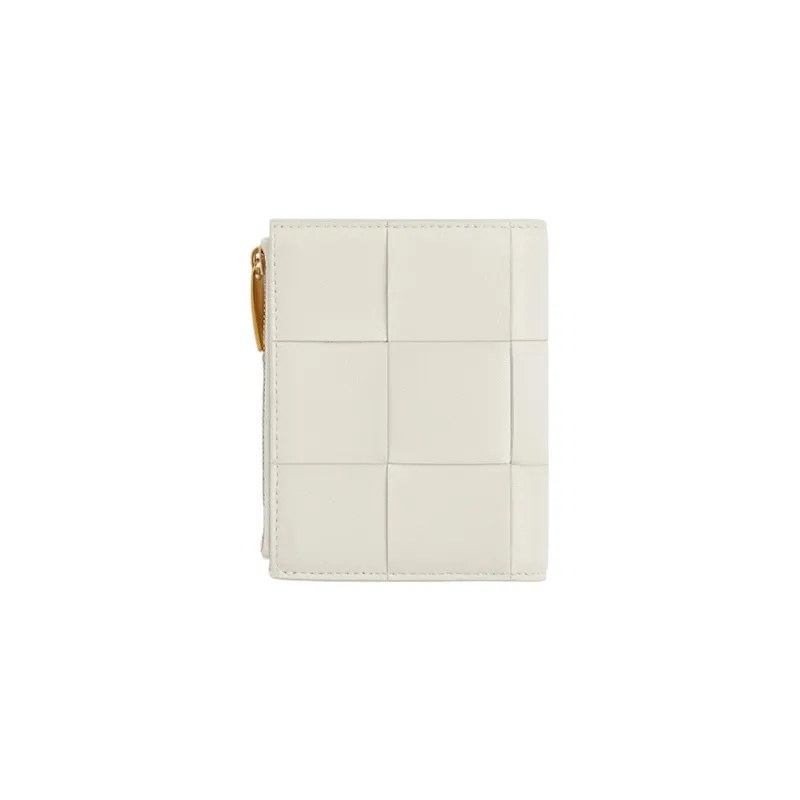 Bottega Veneta Sheepskin Wallet Trumpets Women's White-1