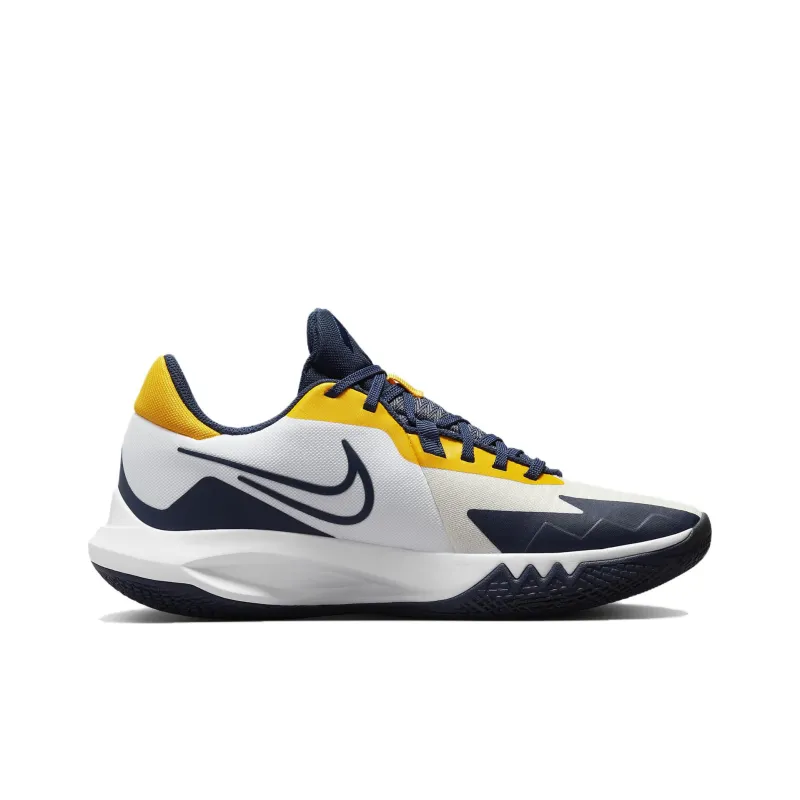 Nike Precision 6 White Midnight Navy Gold-1