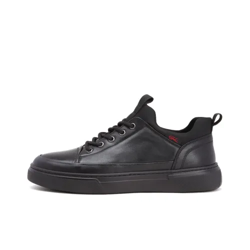 Satchi Low Top Stylish Skateboarding Shoes Men's Black