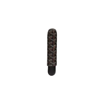 GOYARD Churchill Canvas With Calfskin Dog's Teeth Cigar Box Accessories Unisex Black