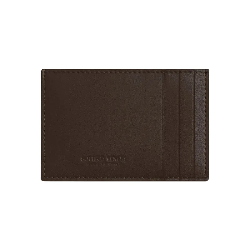 Bottega Veneta Cow Leather Card Holder Men's Light Brown-1