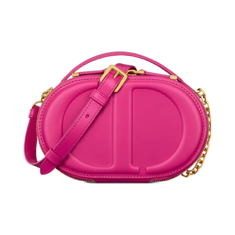 DIOR Cow Leather Camera Bags Crossbody Bag Shoulder Bag Women's Pink-0