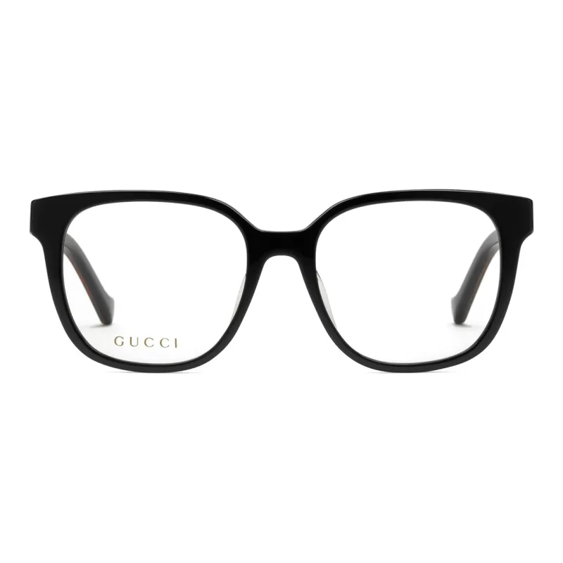 GUCCI Acetate Square Eyeglass Frames Women's Black-1