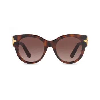 LOUIS VUITTON Round Sunglasses Women's Tortoiseshell