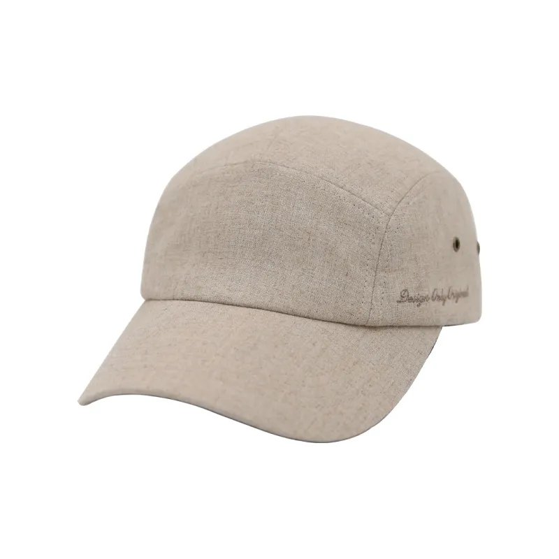 ACAP Linen Baseball Caps Unisex Dark Brown/Burgundy/Ecru-3