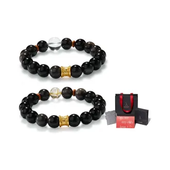 AGOVSKI Obsidian Bracelets Unisex