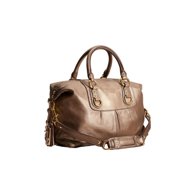 COACH Ashley Leather Travel Bag Handbag Shoulder Bag Women's-1