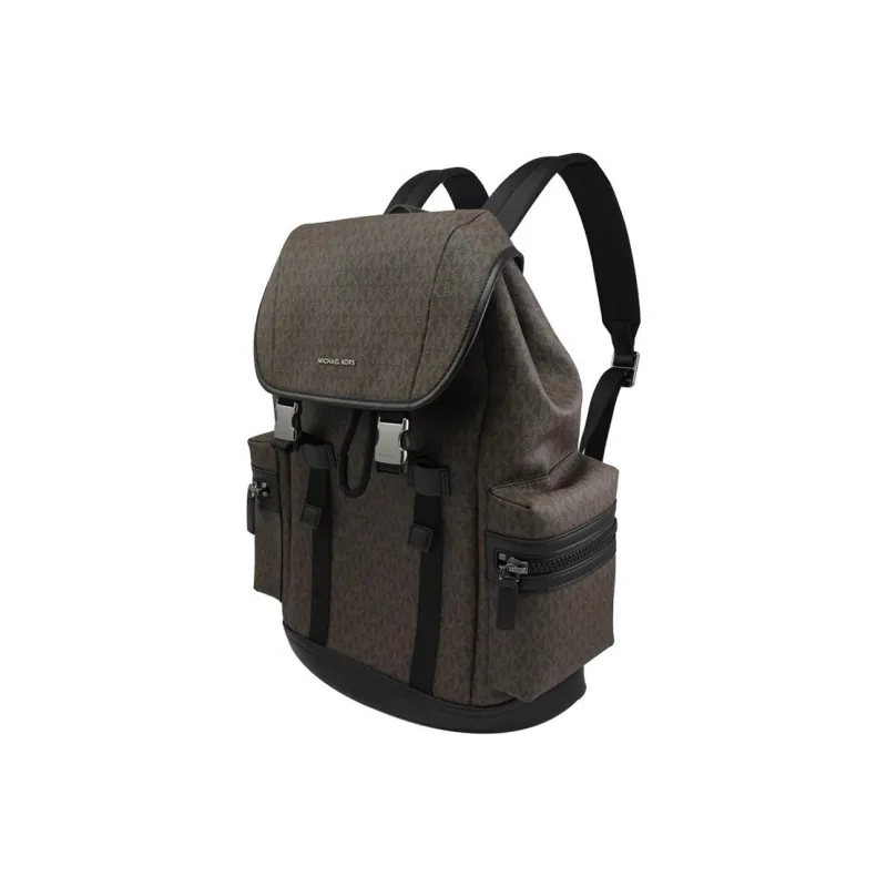 MICHAEL KORS MK Hudson Polyester Hiking Bag Backpack Large Size Men's Brown-1