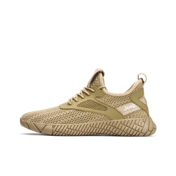Jeep Cushioning Anti Slip Wear Resistant Breathability Low Top Casual Shoes Men's Sand