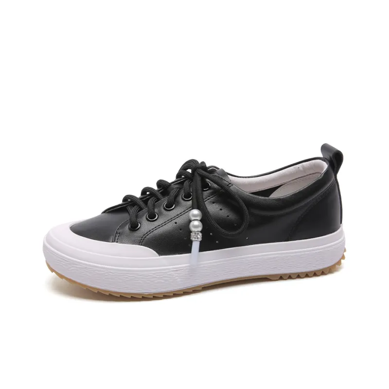 PACO GIL Low-Top Skateboard Shoes Women's Black-1