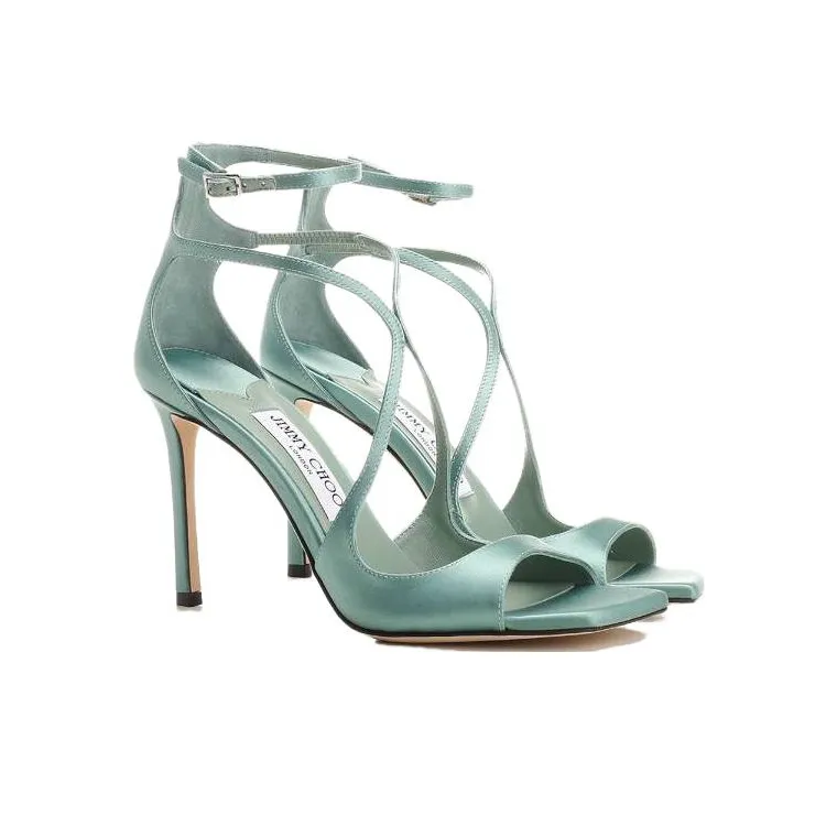 Jimmy Choo Azia 95mm Metallic-effect Sandals-2