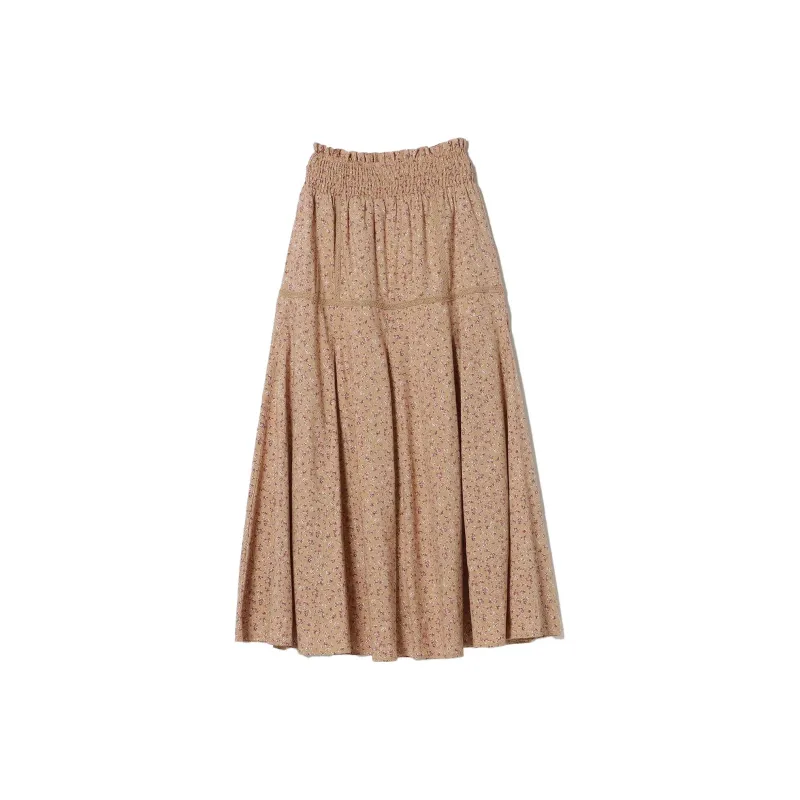 Beams Casual Long Skirts Women's Beige-1