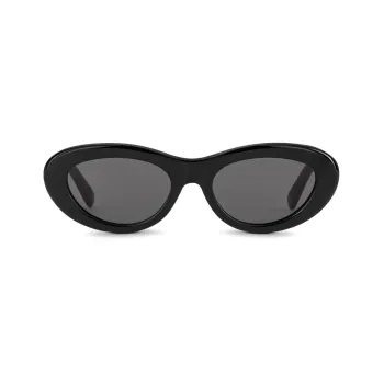 LOUIS VUITTON Irregular Shape Sunglasses Women's Black