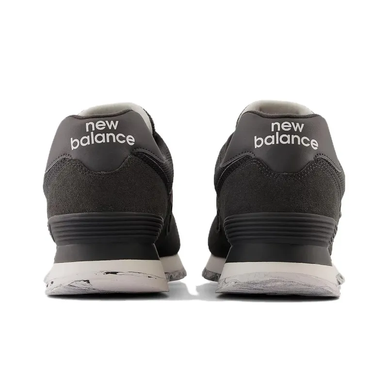 New Balance NB 574 Cushioning Anti Slip And Wear Resistant Low Top Running Shoes Unisex Black White-4