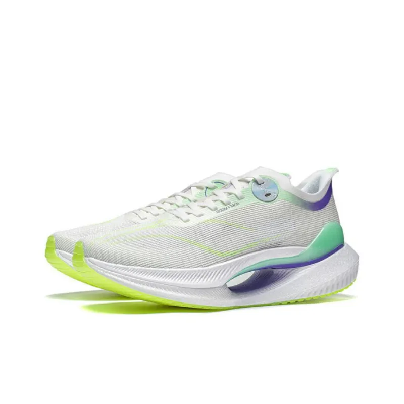LINING Jueying 2 Essential Running Shoes Men Low Top White/Green-2