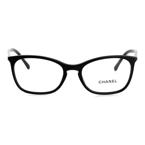 CHANEL Eyeglass Frames Unisex Black