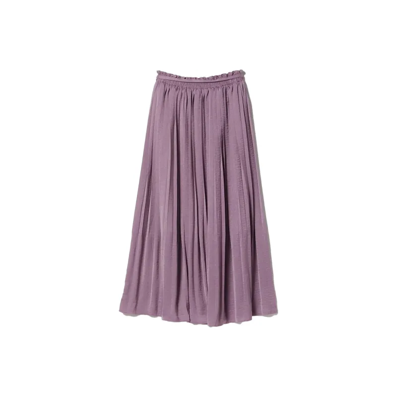 Beams Casual Long Skirts Women's Purple-1