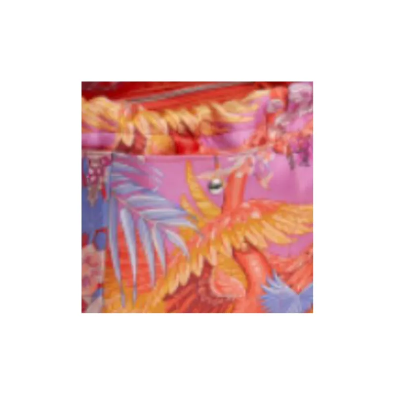 HERMES Fourbi Silk Barenia Calfskin Liner Bag Clutch Women's Pink Purple/Light Tawny-1
