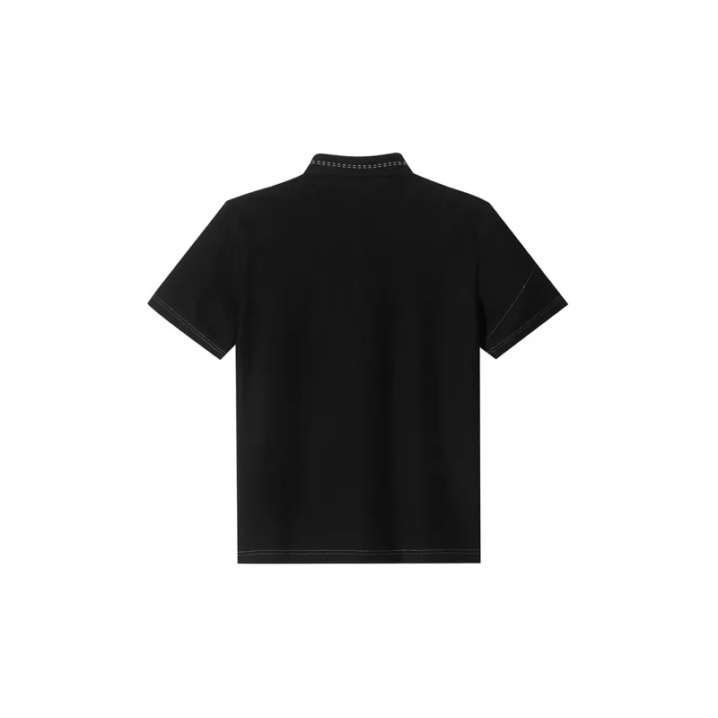 ANDREW MACKENZIE Polo Shirts Men Black-1