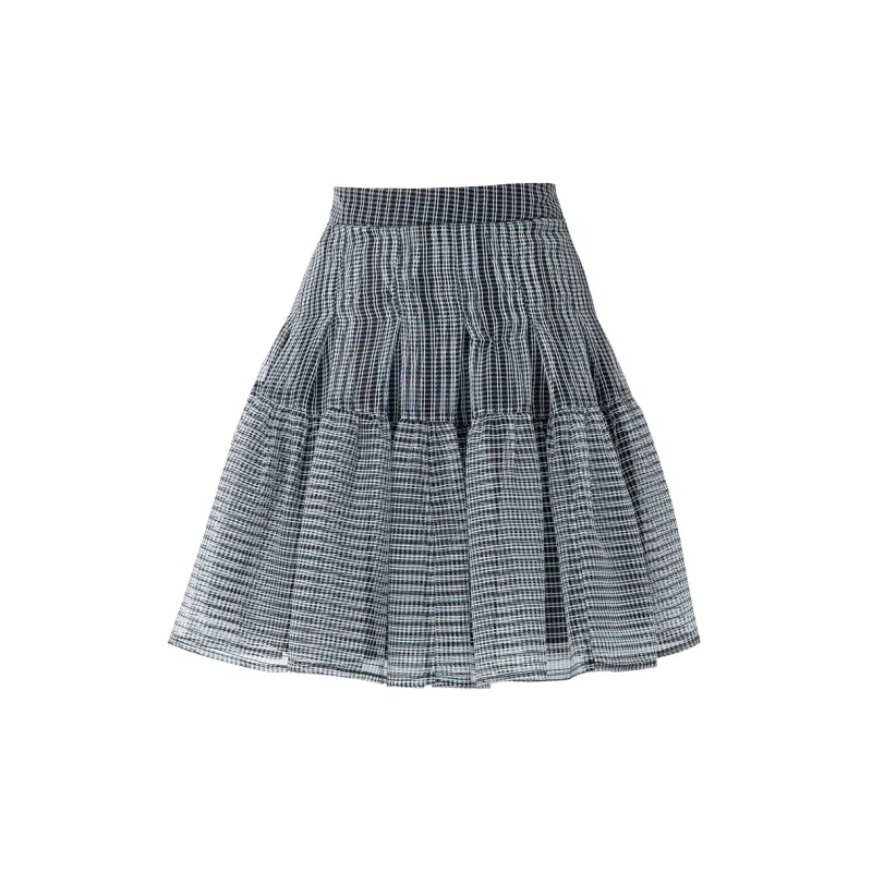 SOON FLOWER Casual Short Skirts Women's Black-1