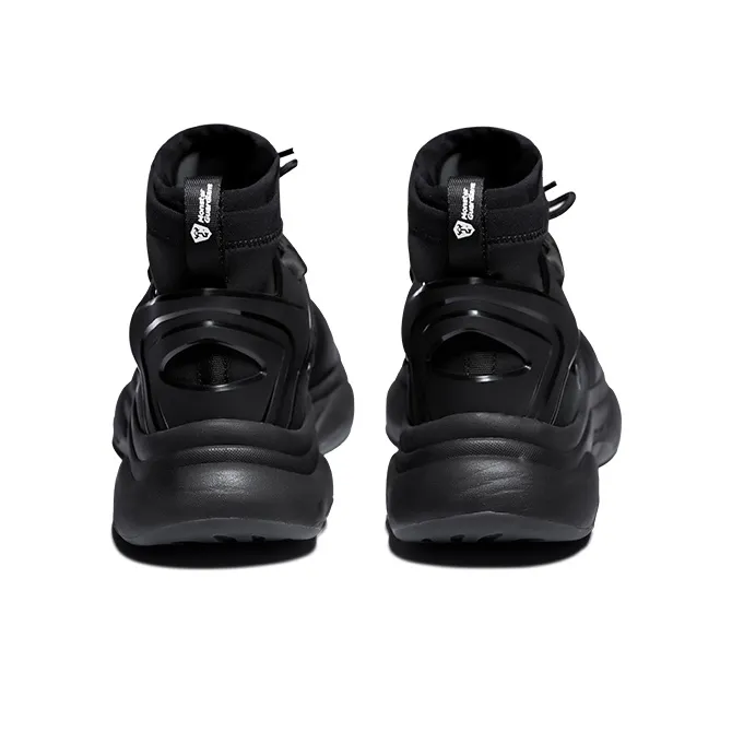 Monster Guardians Cushioning Anti Slip And Wear Resistant High Top Casual Running Shoes Men's Black-3